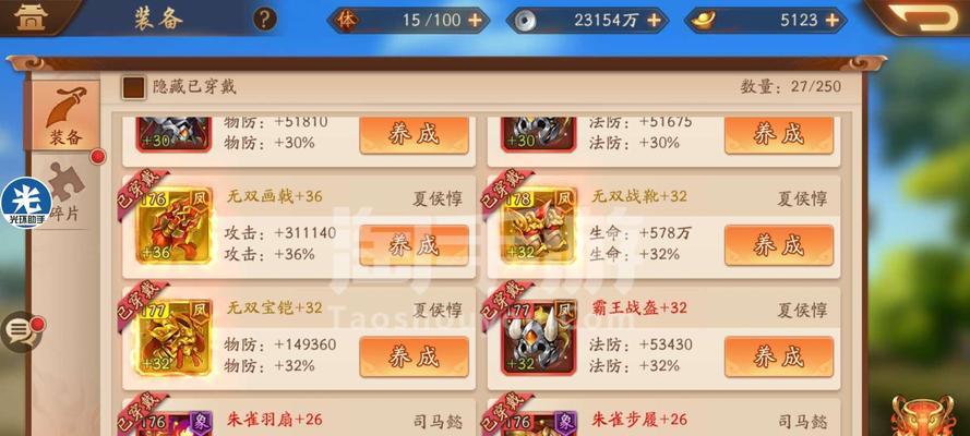 手游金装备攻略（打造无敌装备，让你在游戏中一骑绝尘）